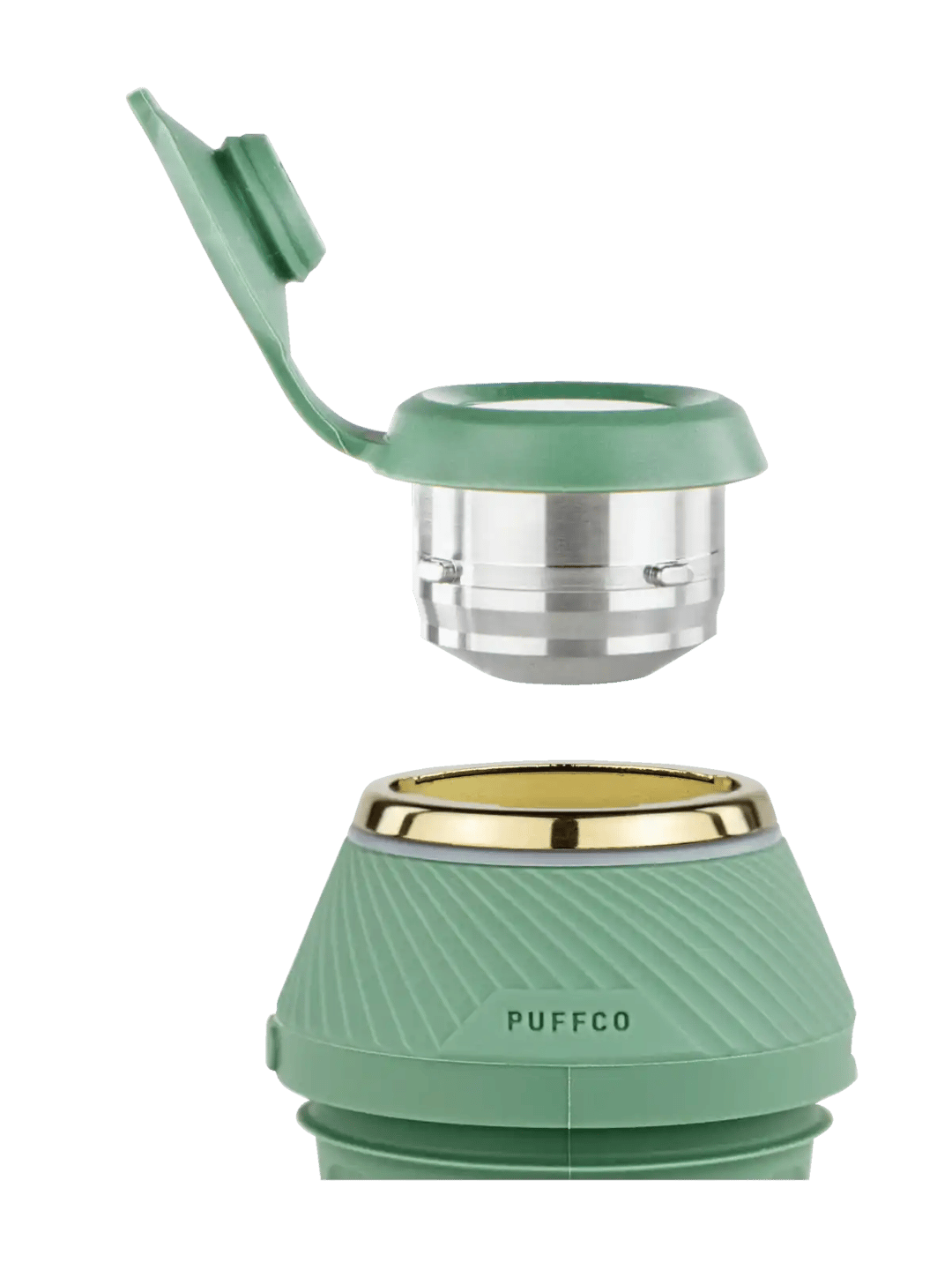 A green Proxy Kit with the cap detached, showing the internal components.