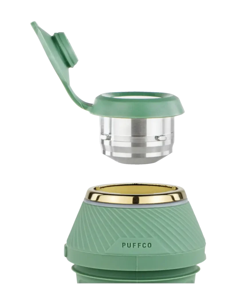 A green Proxy Kit with the cap detached, showing the internal components.